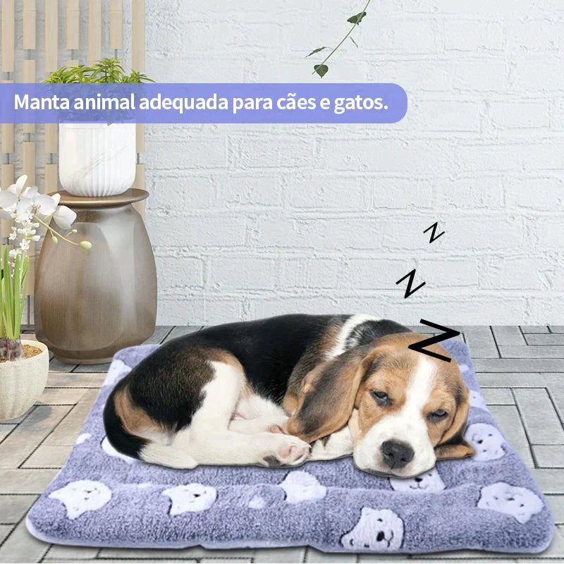 Cobertor peludo - serve como caminha para seu pet - Deni Store